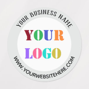 Custom Logo and Text Personalised Business Labels