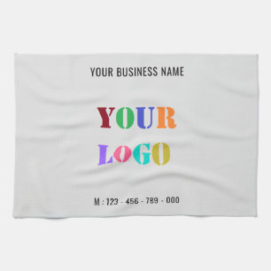 Custom Logo and Text Personalised Kitchen Towel