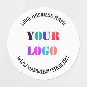 Custom Logo and Text Personalised Labels Template