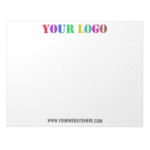 Custom Logo and Text Promotional Business Notepad