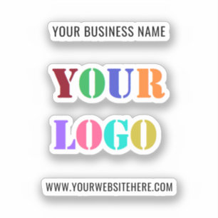 Custom Logo and Text Promotional Business Sticker