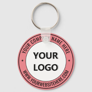 Custom Logo and Text Promotional Company Keychain