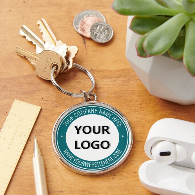 Custom Logo and Text Promotional Keychain Gift (Desk)