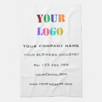 Custom Logo and Text Promotional Kitchen Towel