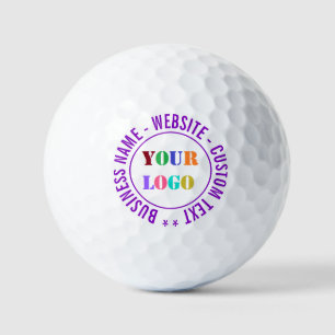 Custom Logo and Text Promotional Stamps Golf Balls