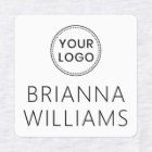 Custom logo and text square fabric clothing