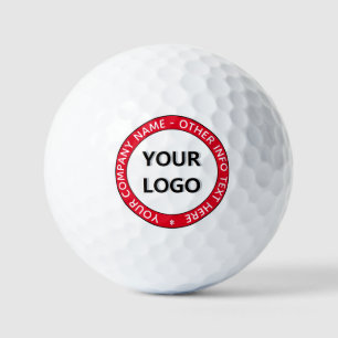 Custom Logo and Text Stamp Golf Balls Choose Colou