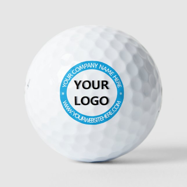 Custom Logo and Text Stamp Golf Balls Choose Colou (Front)