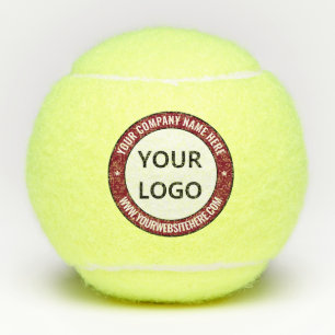 Custom Logo and Text Tennis Balls Choose Colours