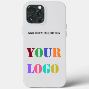 Custom Logo and Website Your Business iPhone Case