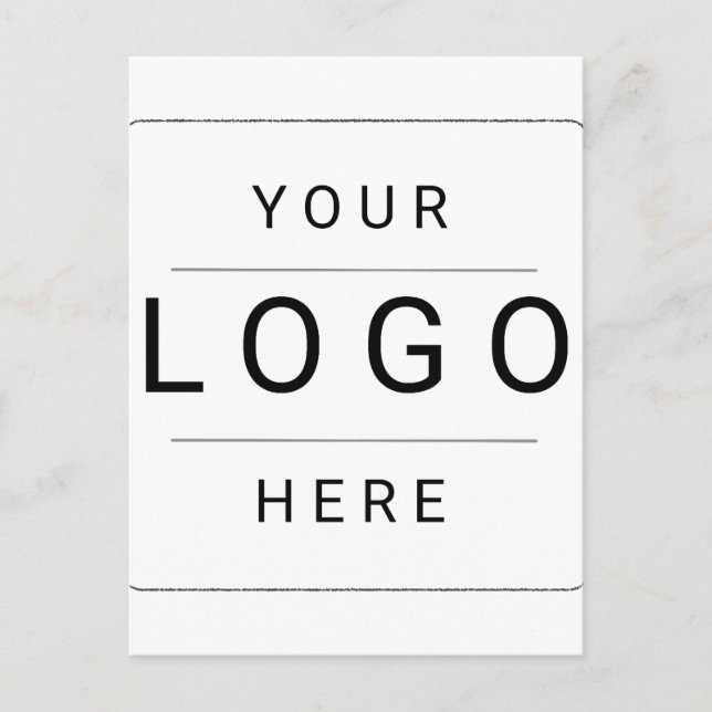 Custom Logo Announcement Postcard (Front)