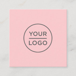 Custom logo, any colour, square business cards