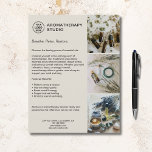 Custom Logo Aromatherapy Spa Promotional Business  Flyer<br><div class="desc">Promote your spa, wellness centre, or holistic practice with this soothing aromatherapy flyer template. Designed to highlight essential oil treatments, relaxation benefits, and wellness services, this flyer is fully customisable with your business name, logo, services, and contact details. Perfect for massage therapists, spa owners, and wellness practitioners who want to...</div>