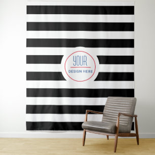 Custom Logo Backdrop Simple and Modern Tapestry