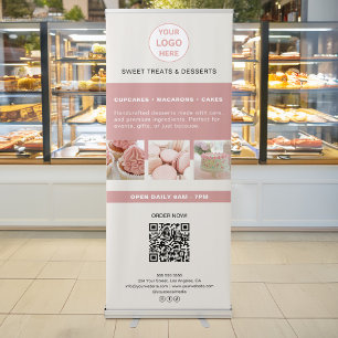 Custom Logo Bakery Business Retractable Banner