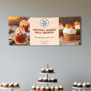 Custom Logo Bakery Cupcake Pastry Chef Business Banner