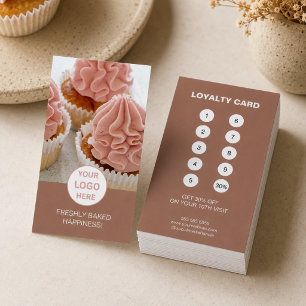 Custom Logo Bakery Professional Business Loyalty Card