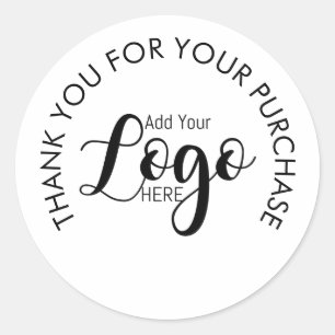 Custom Logo Baking Thank You Stickers