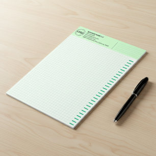 Custom Logo, Big Green Engineering Graph Paper Pad