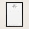 Custom logo black border earring display cards
