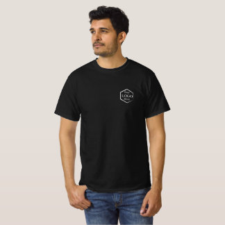 Custom Logo Black Business Employee Company Staff T-Shirt