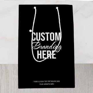 Custom Logo Black Business Gift Bag