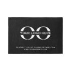 Custom Logo Black Indoor Rug