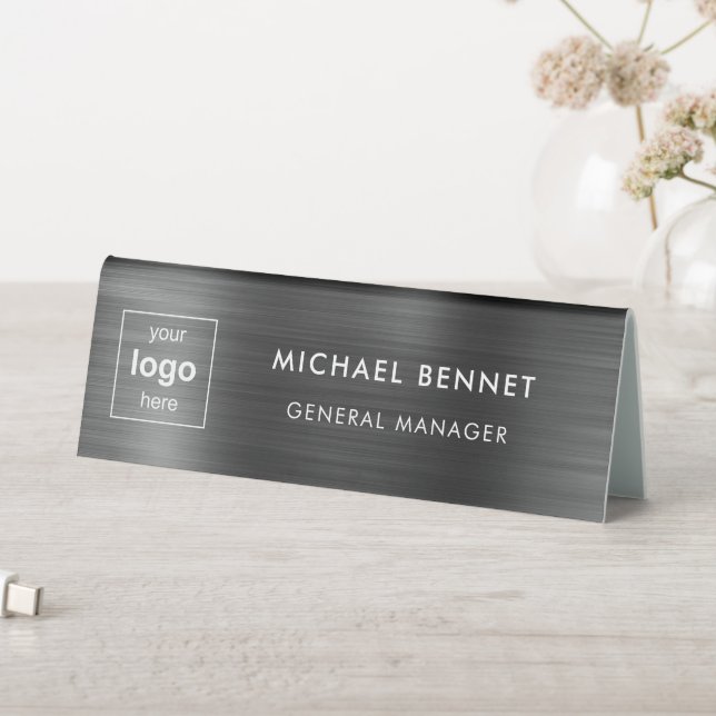 Custom Logo Black Professional Business  (In SItu (Table))