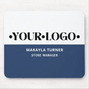Custom Logo Blue Mouse Mat