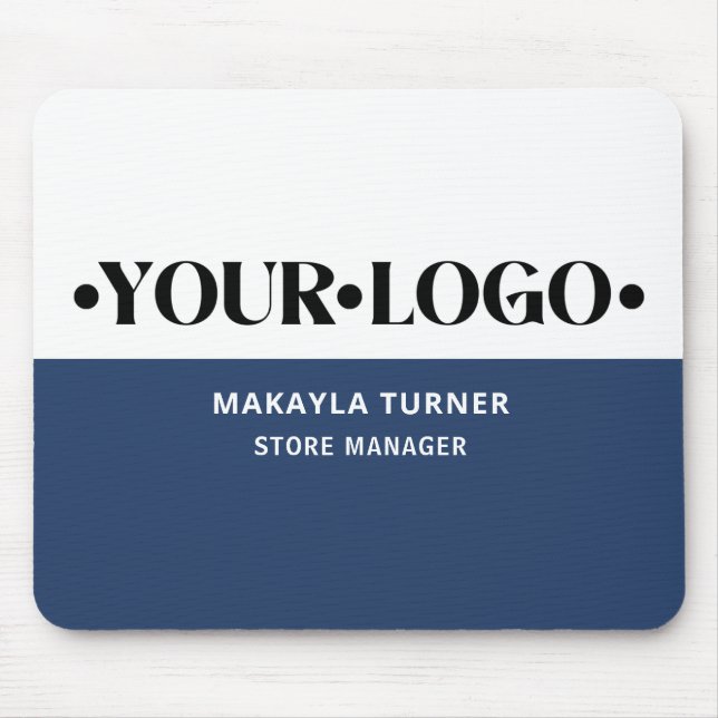 Custom Logo Blue Mouse Mat (Front)