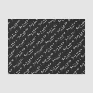 Custom Logo Branded Business Packaging Black Tissue Paper