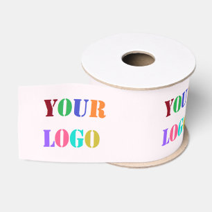 Custom Logo Branded Business Promotional Ribbon Grosgrain Ribbon