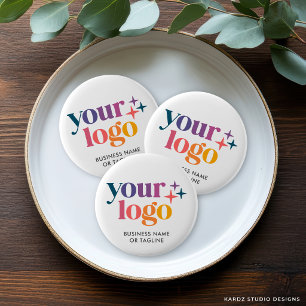 Custom Logo Branded Button Pin