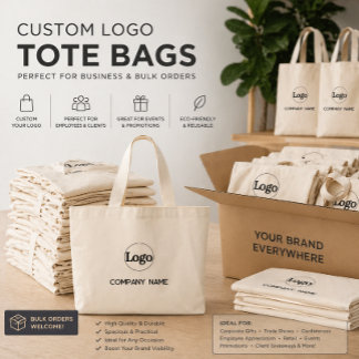 Custom Logo Branding Business Promotional Gift Large Tote Bag