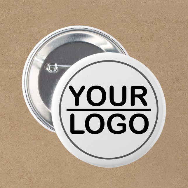Custom logo business 6 cm round badge (Creator Uploaded)