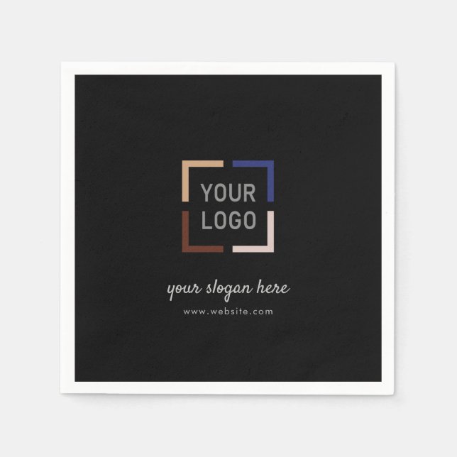 Custom Logo business branded Napkin (Front)