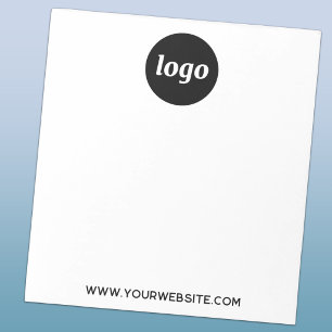 Custom Logo Business Branding with Website URL Notepad