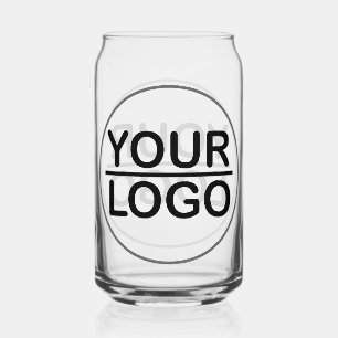 Custom logo business  can glass