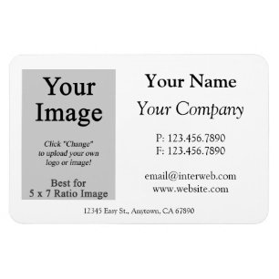 Custom Logo Business Card Style Magnet