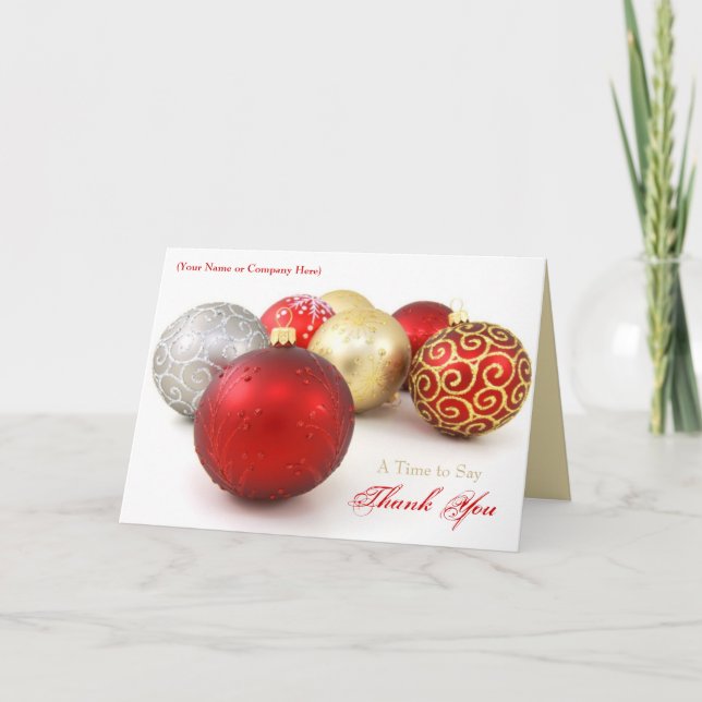 Custom Logo Business Christmas Cards (Front)