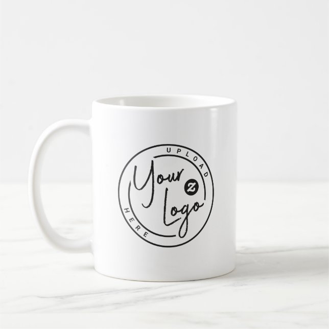 Custom Logo Business Coffee Mug (Left)