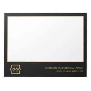 Custom Logo Business Company Branded Gift Gold Notepad