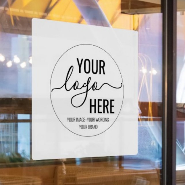Custom Logo Business Company Corporate Store Glass Window Cling (Creator Uploaded)