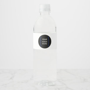 Custom Logo Business Company Minimalist Water Bottle Label