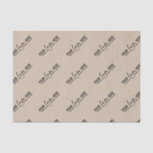 Custom Logo Business Company Packaging Light Beige Tissue Paper