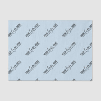 Custom Logo Business Company Packaging Pastel Blue Tissue Paper