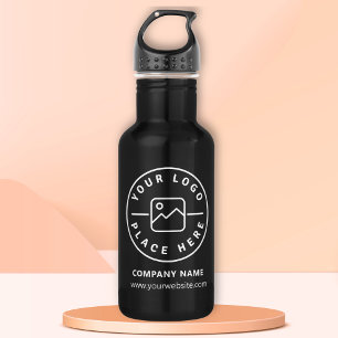 Custom Logo Business Company Promotional Black 532 Ml Water Bottle