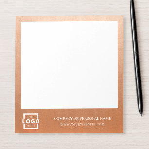 Custom Logo Business Company Promotional Rose Gold Notepad