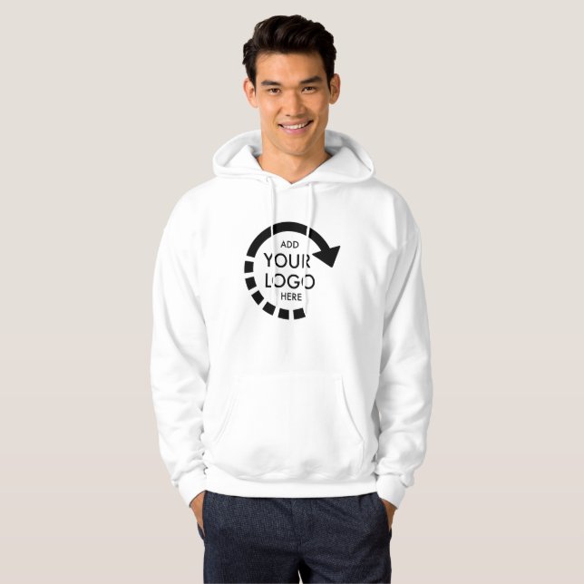 Custom Logo Business Company Staff Hoodie (Front Full)