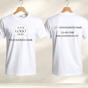 Custom Logo Business Company Technician Employee T-Shirt